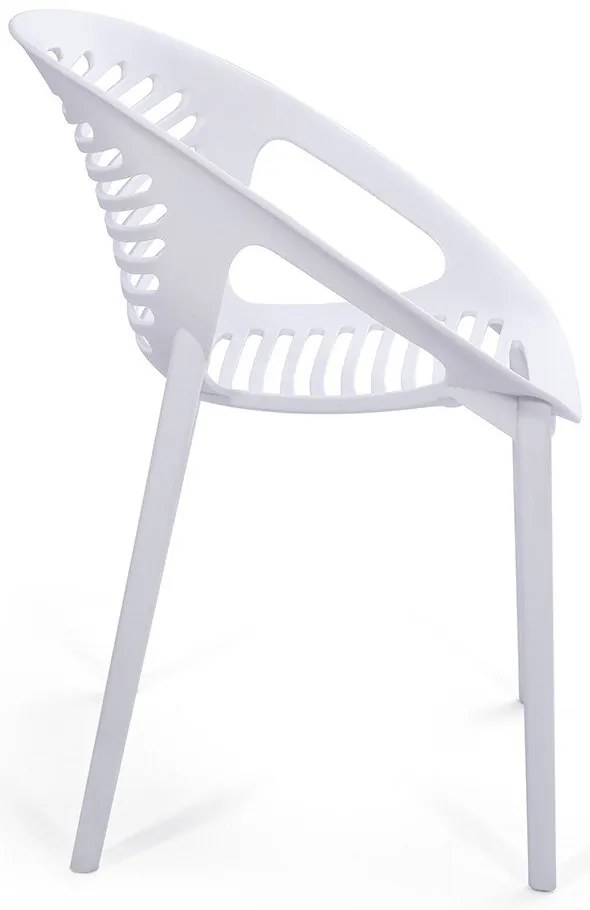 Градински комплект за хранене за 6 души с бял стол Joanna и маса Strong, 210 x 100 cm - Bonami Selection