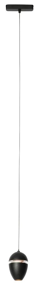 Модерна черна висяща лампа за 1-фазна релсова система, включително LED - Magnetic Eggy