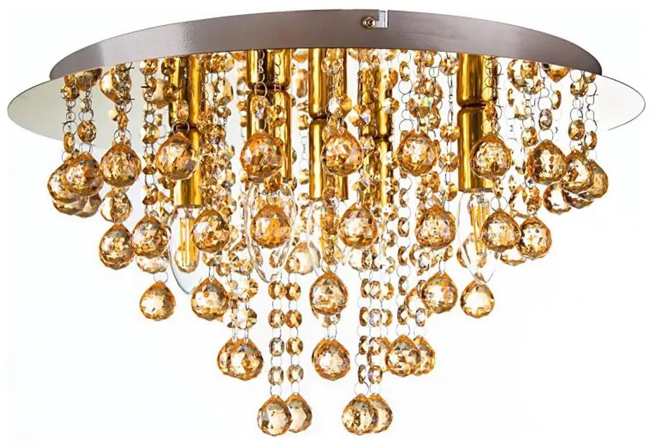 Globo 63040545 - Плафон LONDON 5xE14/40W/230V Ø 46 см златист