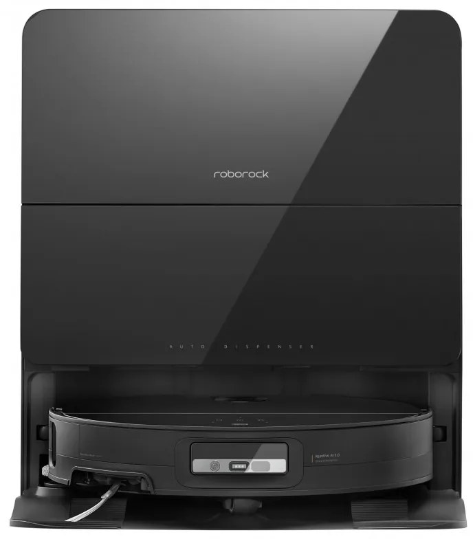 Прахосмукачка робот с AI Roborock Saros 10R, 65W, 22000 Pa, 270 мл, SMART, Сухо и мокро почистване, LiDAR, StarSight, 180 мин автономност, Черен