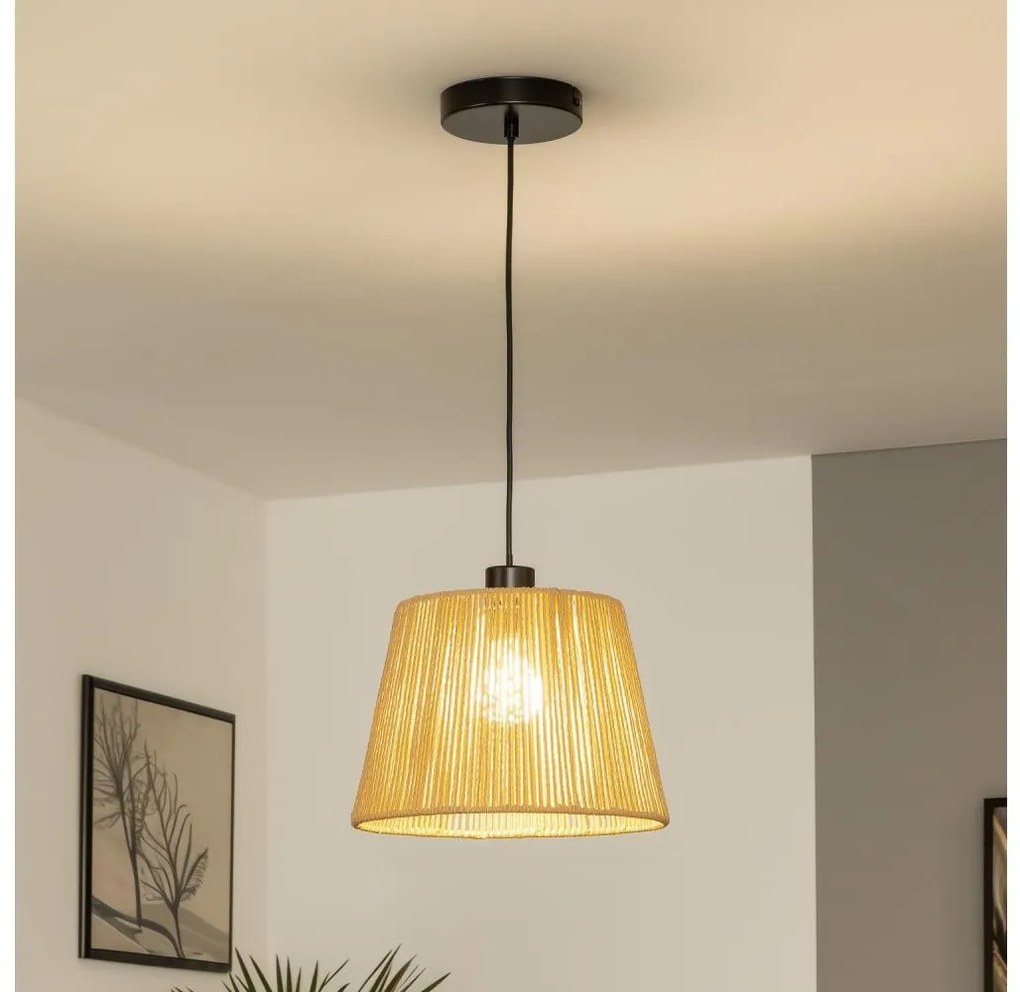 Brilagi - LED полилей на кабел CERIA BOHO 1xE27/40W/230V Ø 28 см кафяв