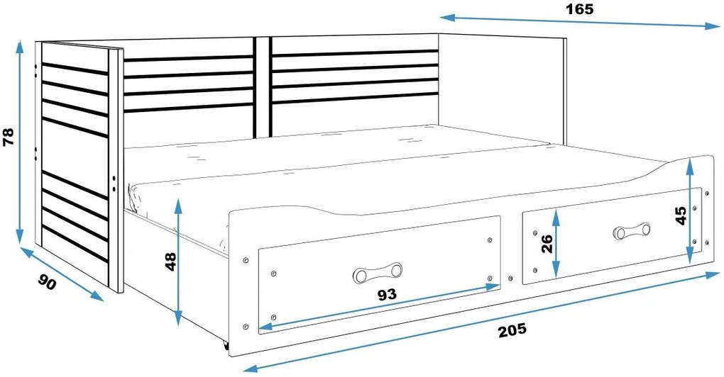 Диван - легло Herald-Grafitis