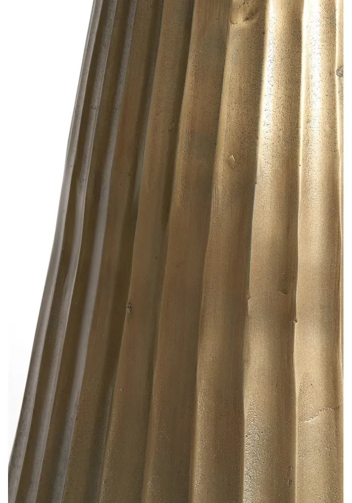 Кръгла маса за хранене в бронзов и естествен цвят с мраморен плот ø 100 cm Rianne - Light &amp; Living