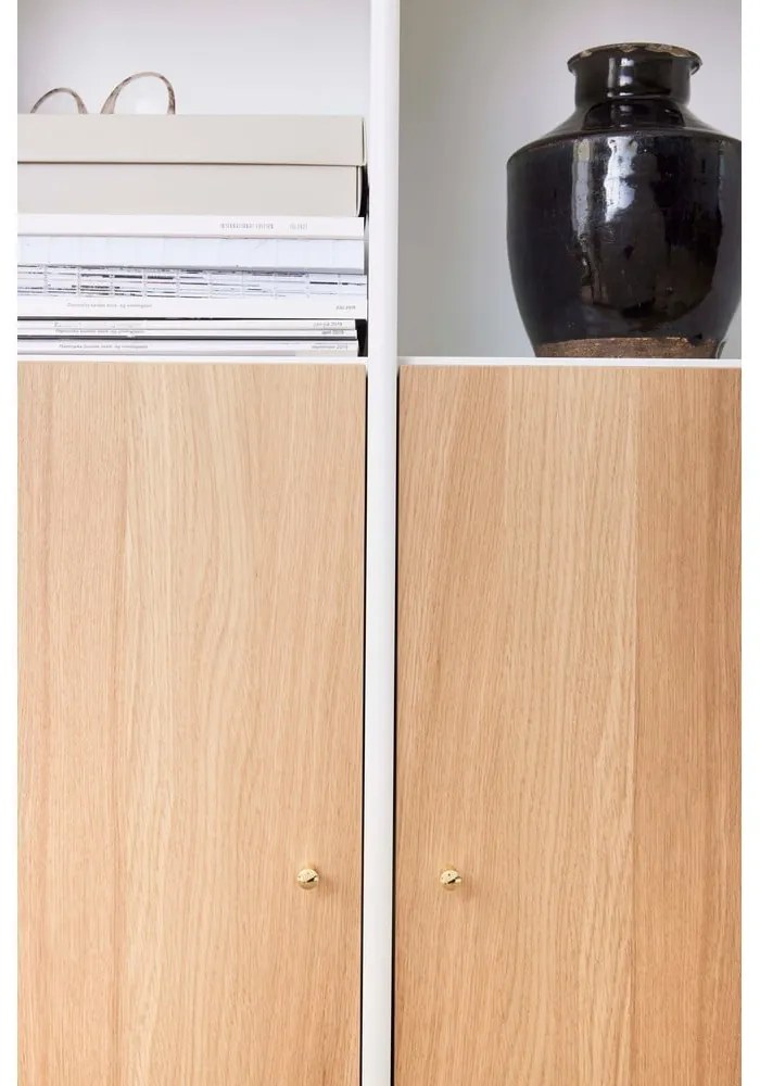 Бял шкаф за книги от дъб 176x199 cm Mistral - Hammel Furniture