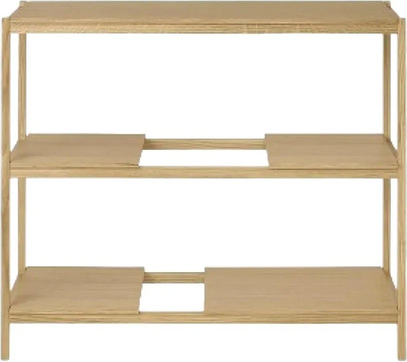 Стелаж от декор от дъб в естествен цвят 105x92x40 cm Sukoya – Blomus