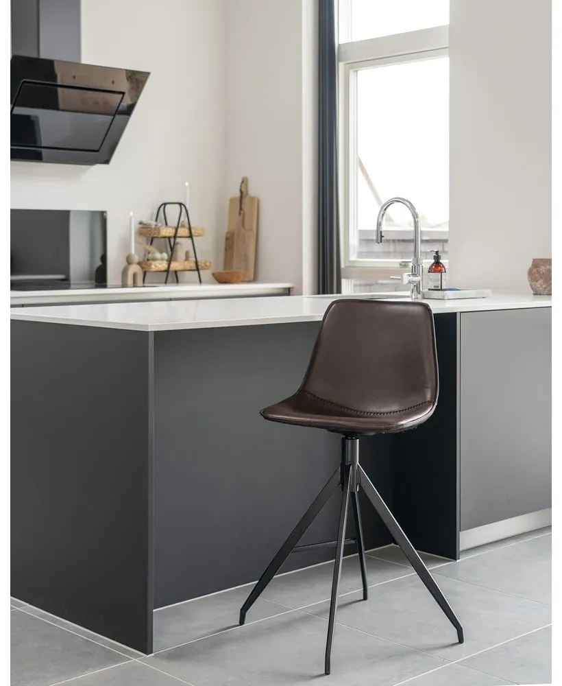 Тъмнокафяви бар столове в комплект от 2 броя 84 см Monaco - House Nordic