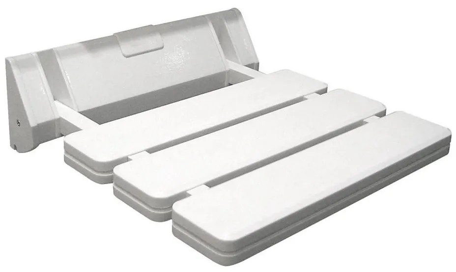 Aqualine - Сгъваема седалка за душ 32x32,8 cm бяла