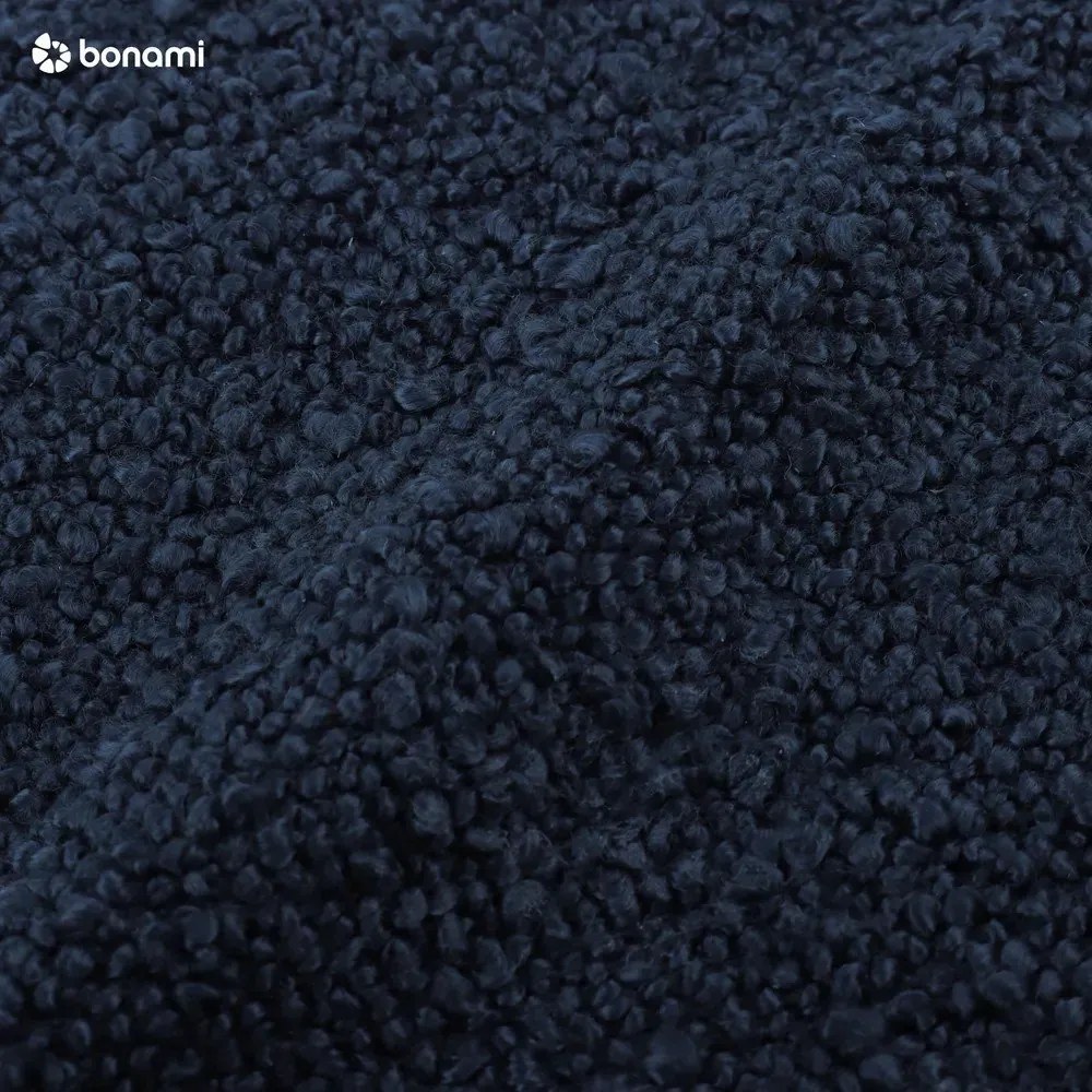 Син фотьойл от плат bouclé Essen - Cosmopolitan Design