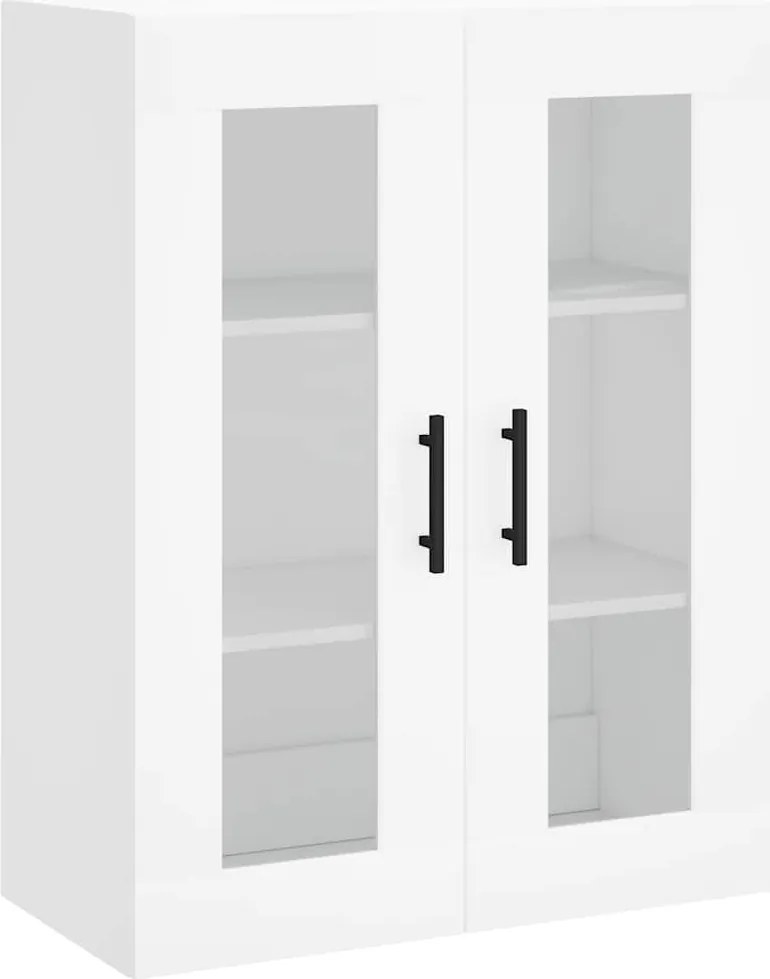 828500 vidaXL Стенен шкаф бял 69,5x34x90 см