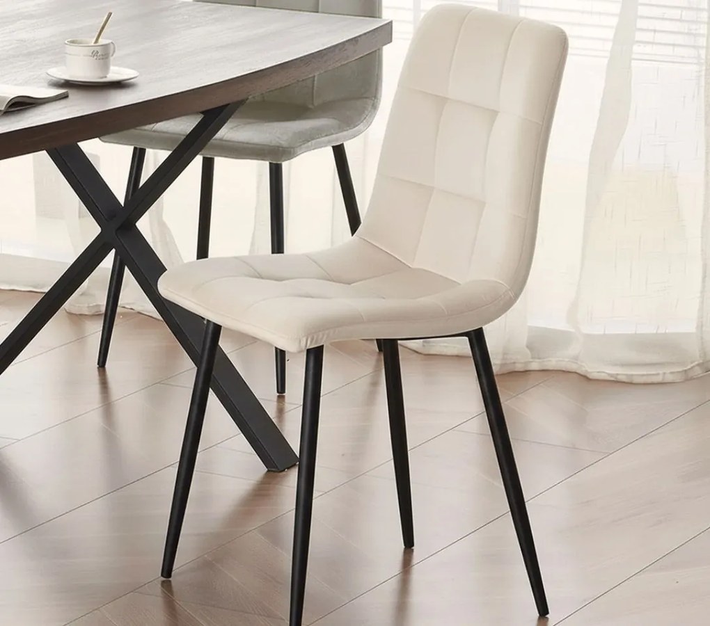 Кухненски стол Mona-Бежово (4) парчета