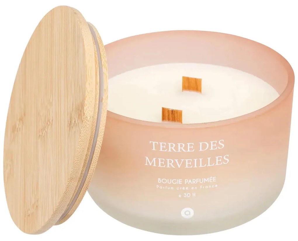 Ароматна свещ atmosphera Sana, Стъкло, 420 g - Terre de Feu