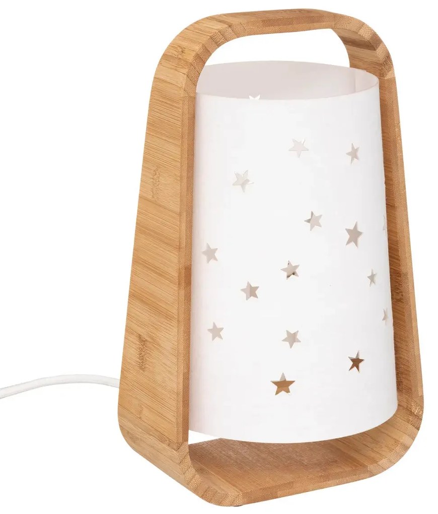 Детска нощна лампа atmosphera Stars, Бамбук, 27 cm