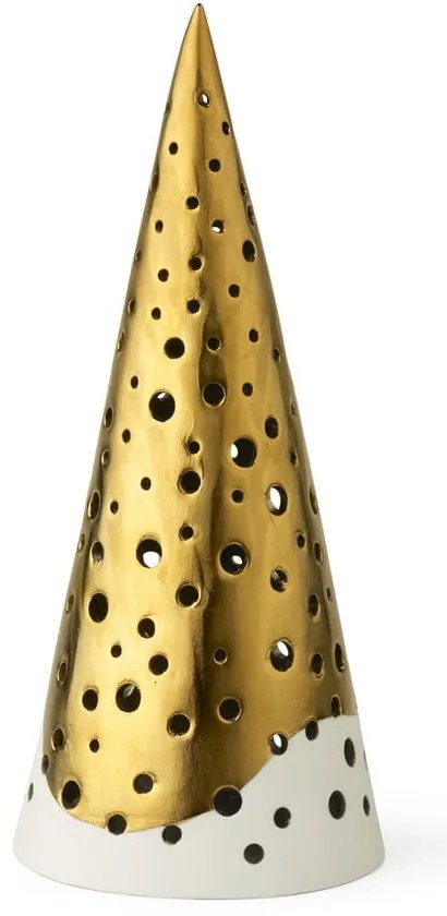 Порцеланов свещник в златист цвят, височина 19 cm Nobili - Kähler Design