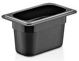 Plast Port - Поликарбонатен гастронорм черен 1/9 h100мм 176х108мм 850мл (PCP19100-B)(46119100)