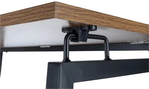Сгъваема работна маса в стил Loft 80 x 45 cm Кафяво