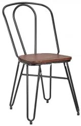 Стол 51x43x87см метал/дърво ANTIQUE-INDUSTRIAL-(M821KD)