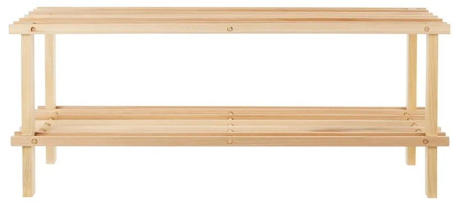 Стойка за обувки от масивна ела в естествен цвят – Premier Housewares