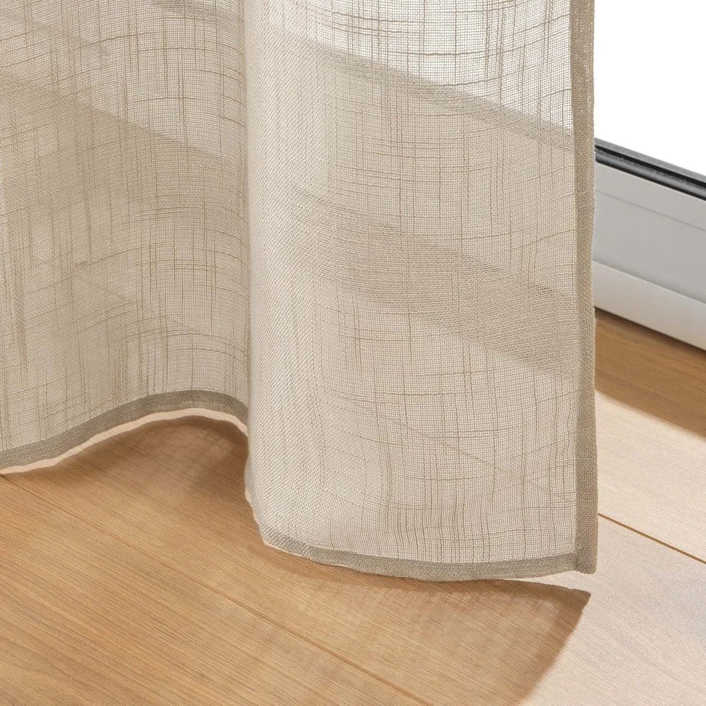 Кафява завеса 140x280 cm Haltona – douceur d'intérieur