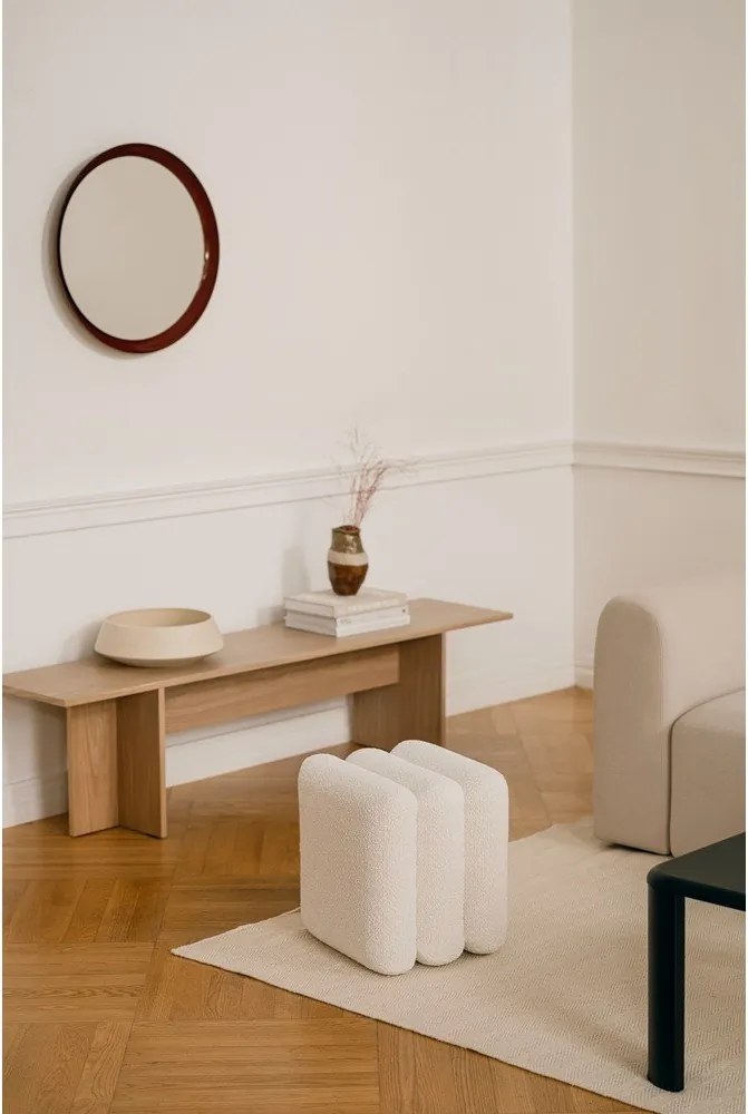 Бежова табуретка от прежда с примки от букле Radd – noo.ma