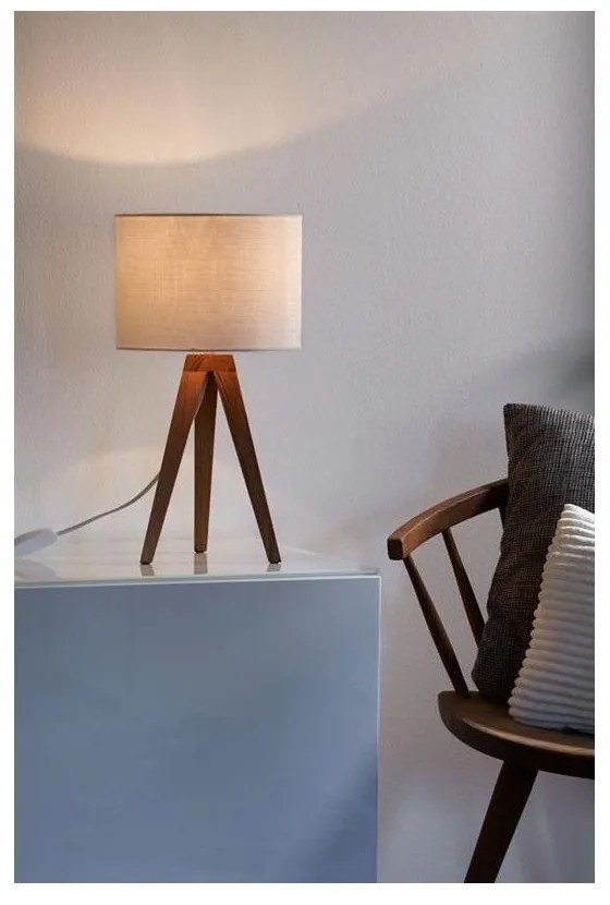 Бяла настолна лампа (височина 44 cm) Kullen – Markslöjd