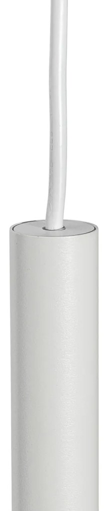 Модерна релсова осветителна система с 5 висящи лампи бяла 1-фазна - Iconic Frini