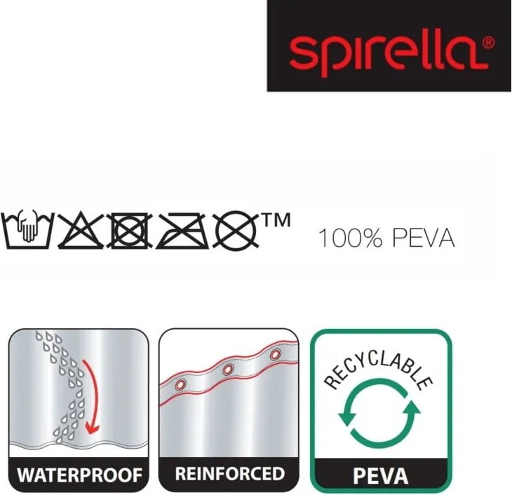 Завеса за душ 180x200 cm Birdy – Spirella