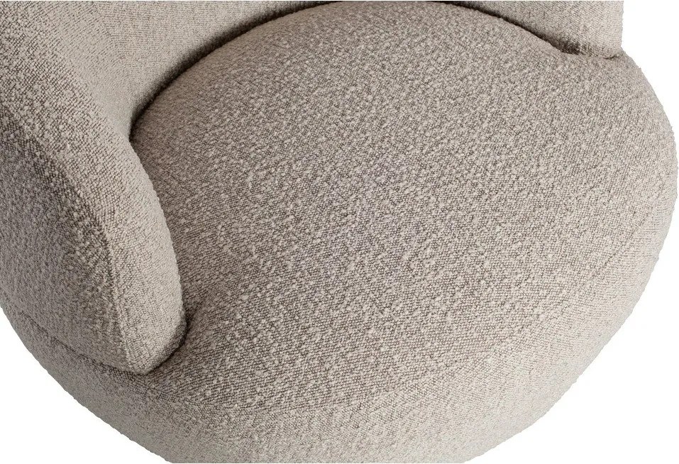 Светлосиво въртящо се кресло Wolly – WOOOD