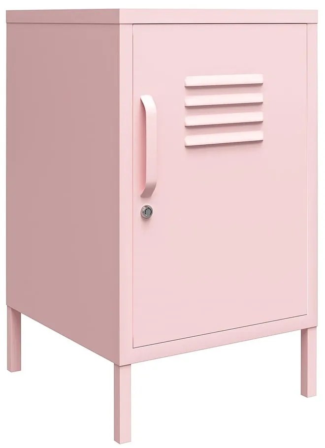Светлорозово метално нощно шкафче Cache – Novogratz