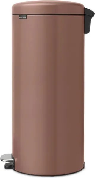 Кош за боклук с педал Brabantia NewIcon 1008853, 30 л, Плавно затваряне, Противоплъзгаща основа, Сатенено покритие, Кафяв