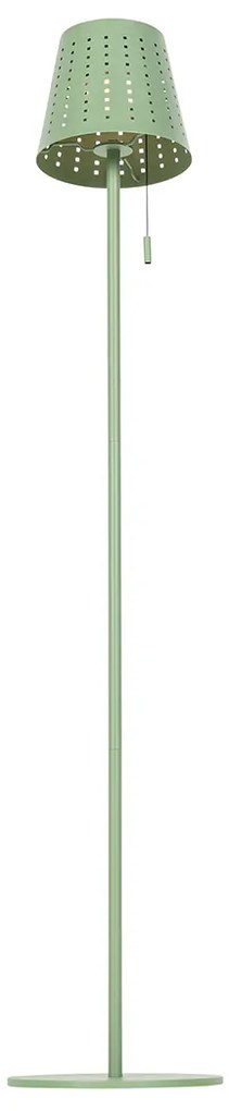 Подова лампа за външен монтаж зелена с LED 3-степенна димируема на слънчева енергия - Ferre