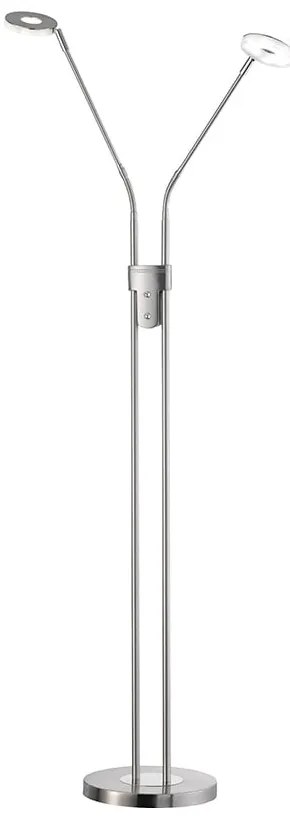 LED затъмняваща се подова лампа в сребрист цвят (височина 150 cm) Dent – Fischer &amp; Honsel