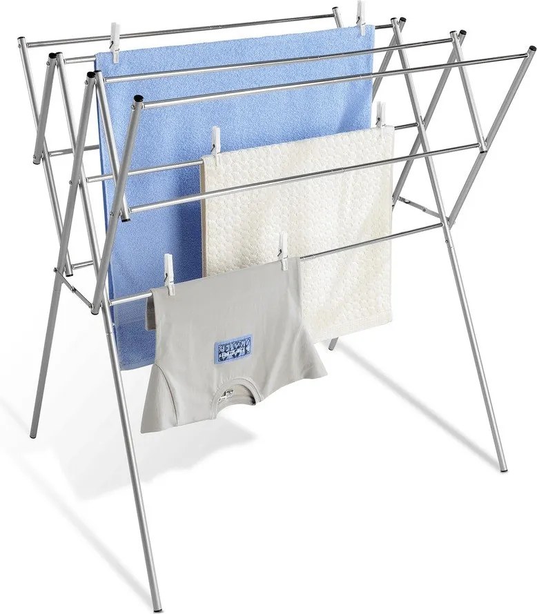 Сушилня за дрехи в блестящо сребрист цвят 8 m – Wenko