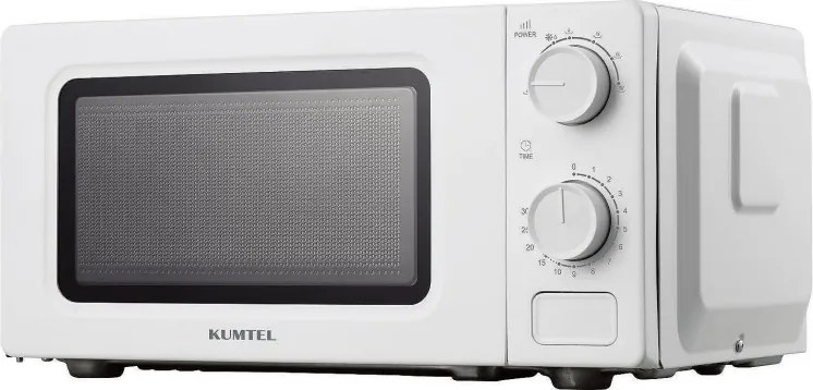 Микровълнова фурна Kumtel HM-19, 600W, 17 л, 6 степени, Таймер, Размразяване, Бял