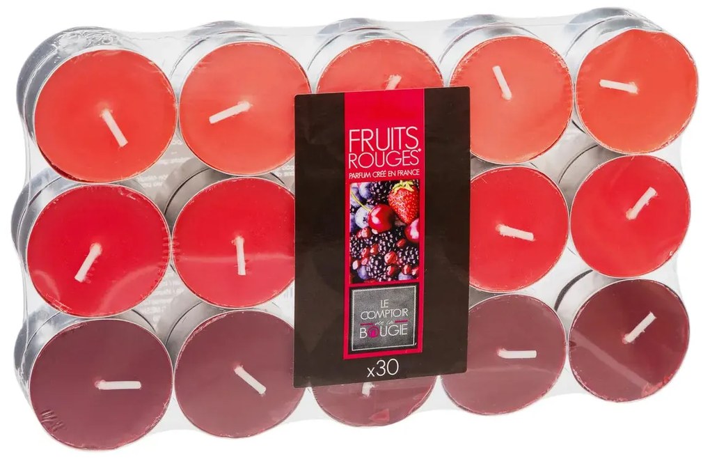 Комплект ароматни чаени свещи atmosphera Nina, 30 бр - Exotic Fruits