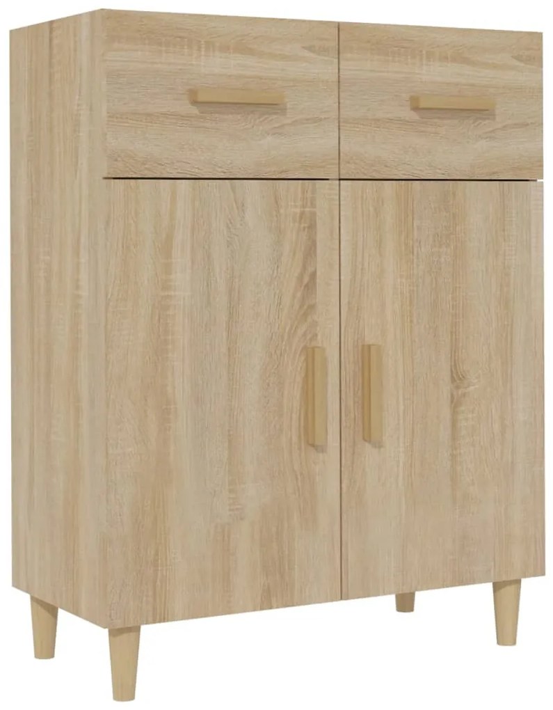 812189 vidaXL Сайдборд, дъб сонома, 69,5x34x89 см, инженерно дърво
