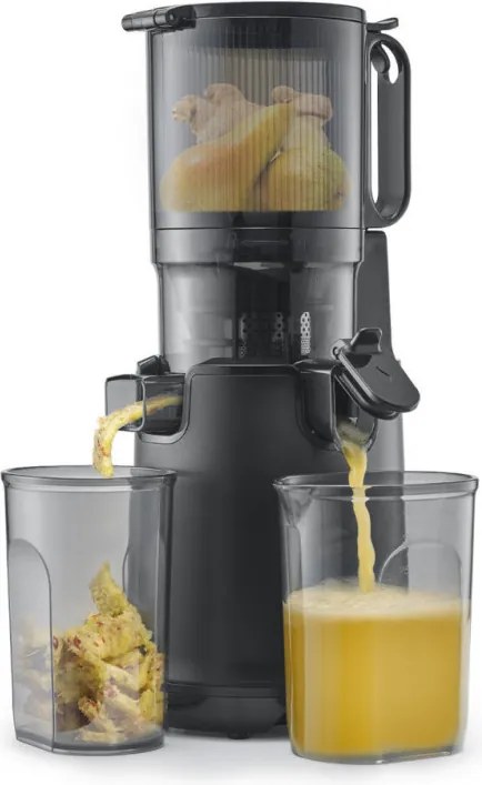 Бавна сокоизтисквачка Caso Juice Fit Pro, 250W, 1 л, 40 об/мин, Safety Stop, Тиха работа, Черен мат