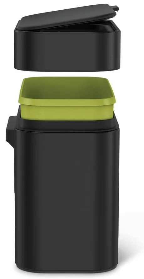 Матово черен контейнер за компостируеми отпадъци 4 л - simplehuman