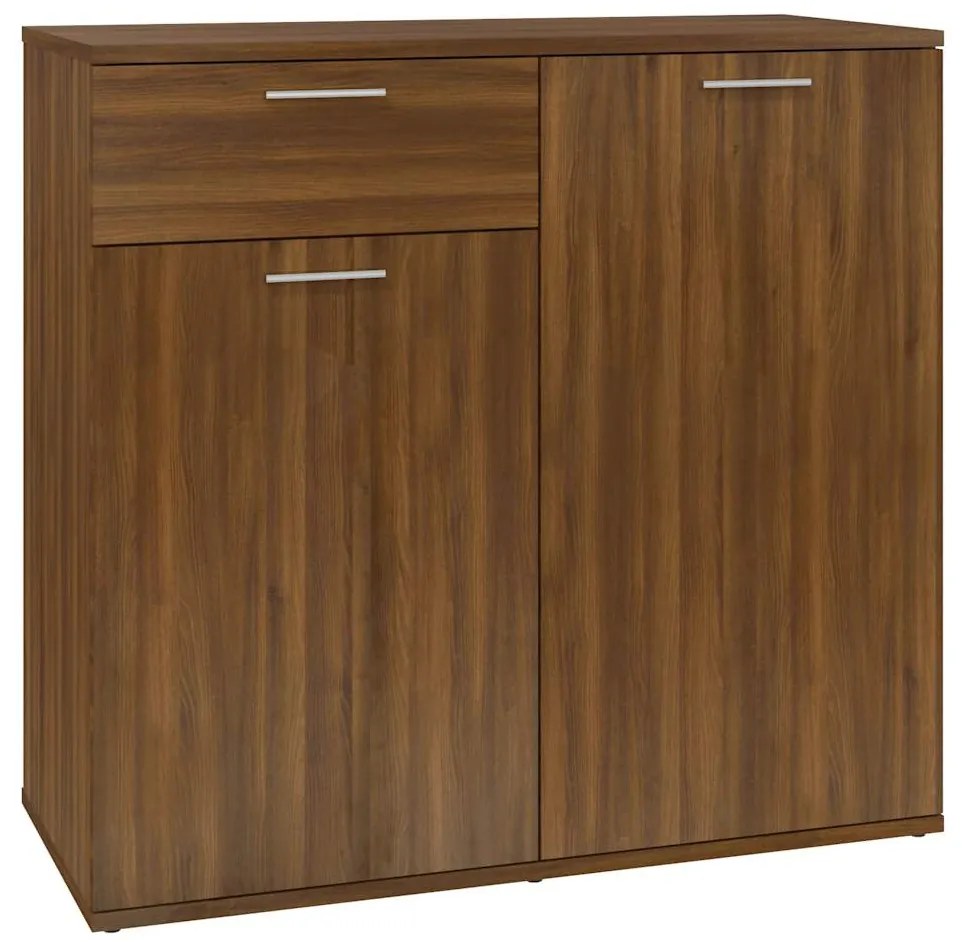 815491 vidaXL Сайдборд, опушен дъб, 80x36x75 см, инженерно дърво