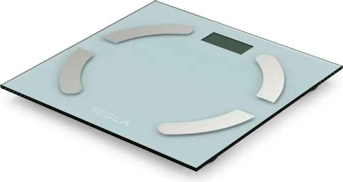 Кантар Tesla BS301WX, 180 кг, Дигитален, LCD дисплей, 30х30 см, Бял/Инокс