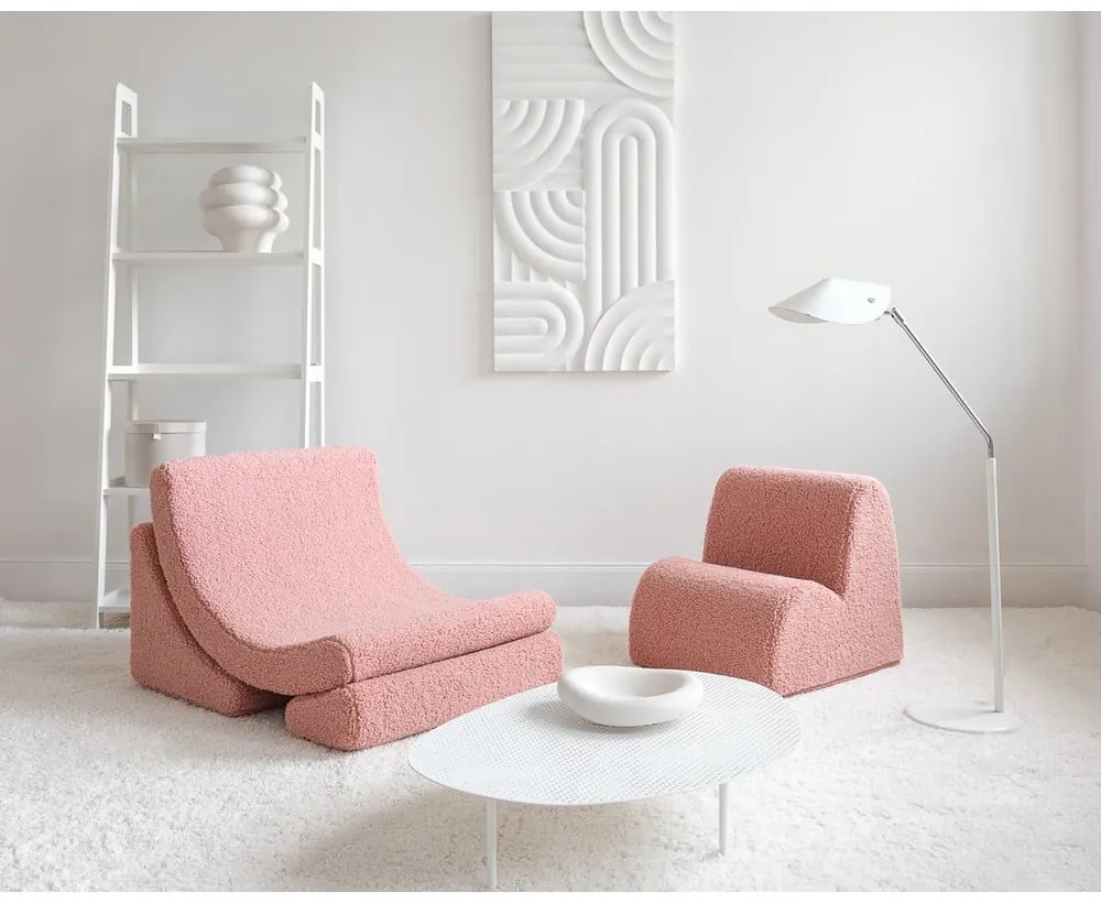 Розов детски стол от букле Moon – Wigiwama