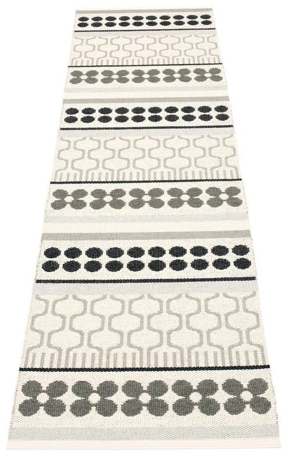 Сива и кремава пътека за открито и закрито 70x270 cm Asta Warm Grey – Pappelina