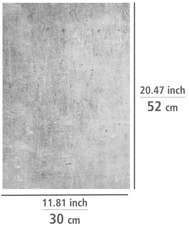 Капаци за печки от закалено стъкло в комплект от 2 броя 52x30 cm Concrete - Allstar