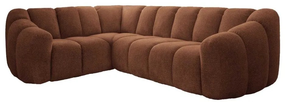 Теракотен ъглов диван (ляв ъгъл/L форма) Shell – Miuform