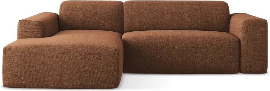 Теракотен ъглов диван (ляв ъгъл) Keli – Makamii