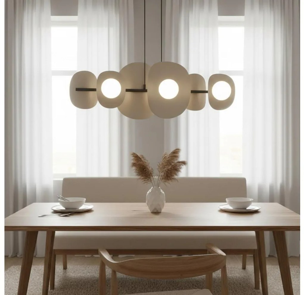 Полилей на кабел ELEMENTI 6xG9/8W/230V бежов