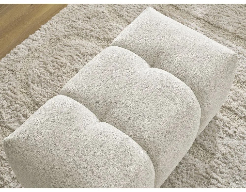 Бяла шенилова табуретка Roxelane – Bobochic Paris