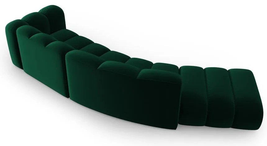 Тъмнозелен ъглов диван (десен ъгъл) Lupine – Micadoni Home