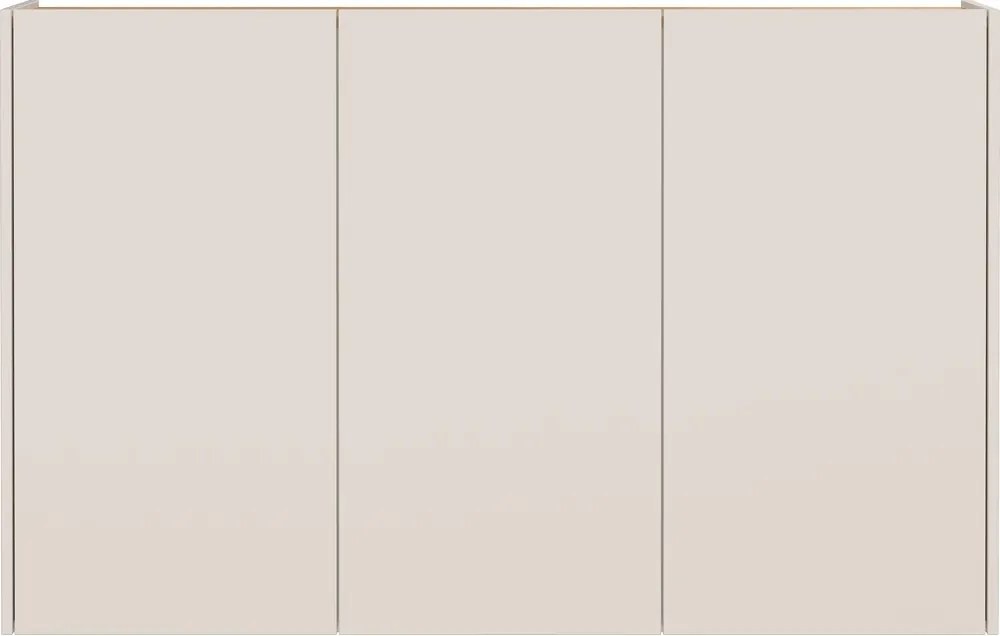 Кремаво шкафче с дъбов декор 138x87x25 cm Libbiano – Germania