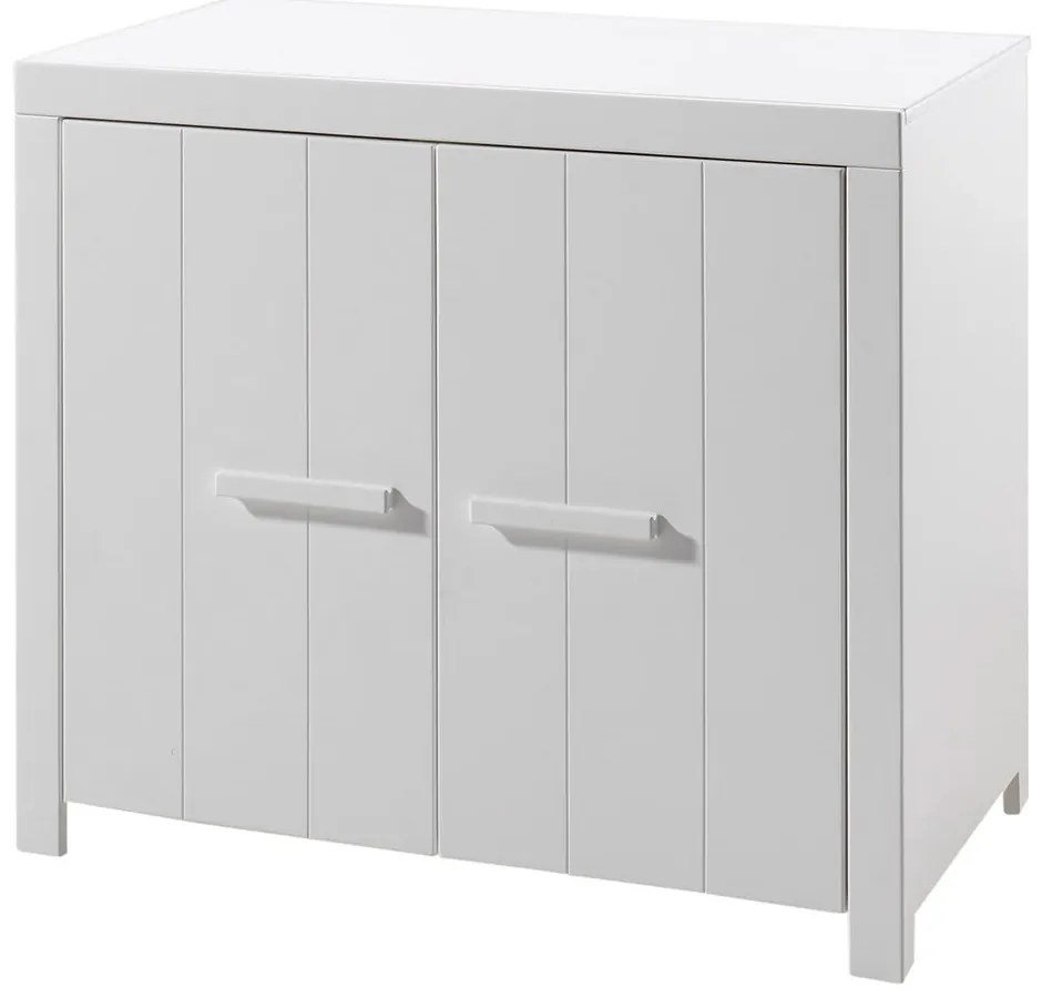 Бяло детско шкафче от масивен бор 100x87 cm ERIK – Vipack