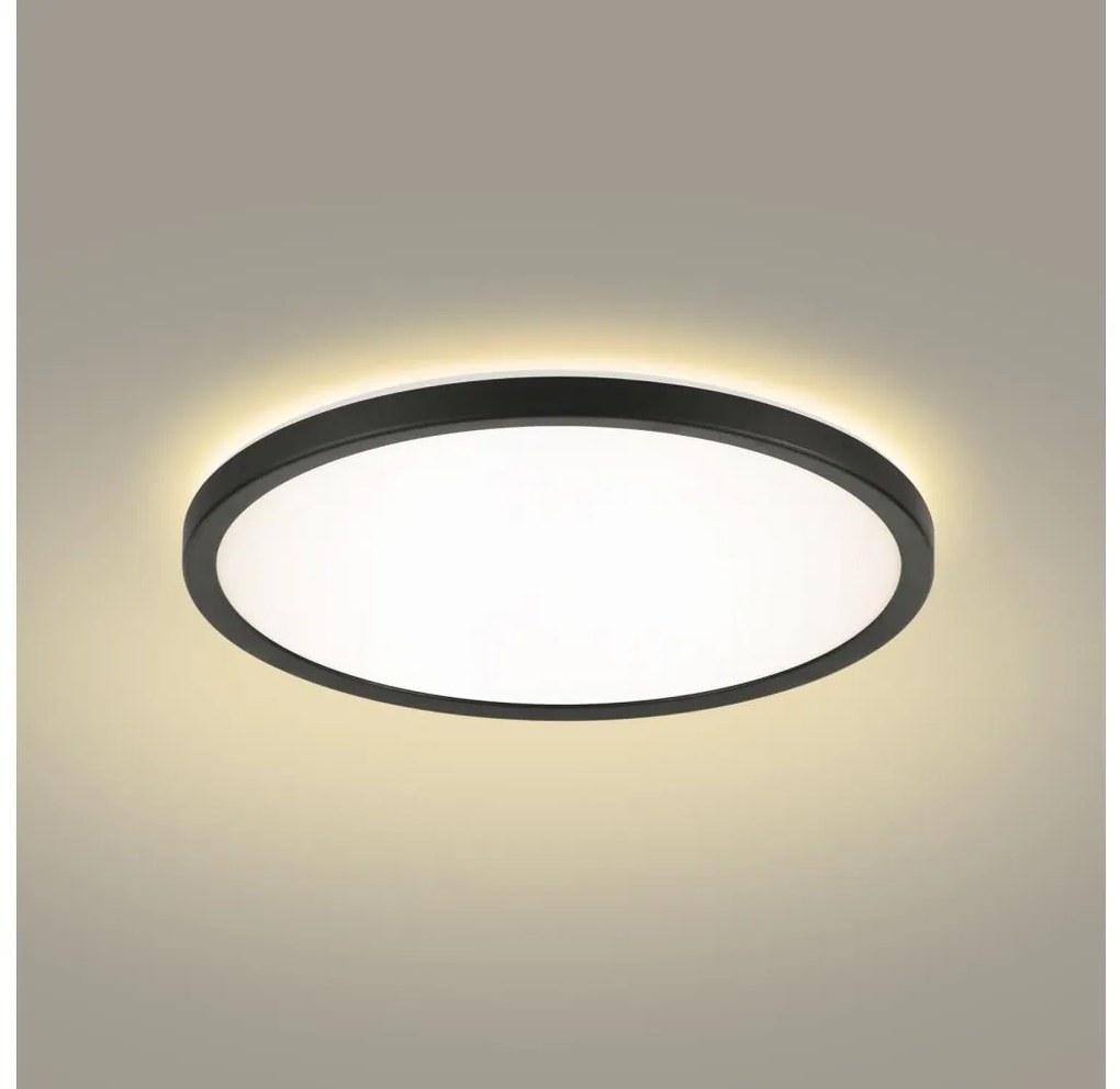 Brilagi - LED Лампа за баня ULTRA SLIM LED/12W/230V Ø 22,5 см черен IP54